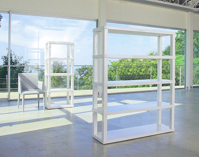 あずま工芸(TOCOM interior) EPISODE-sparkle white シェルフ 120の写真