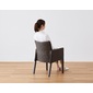 a.flat MOON dining arm chair (rattan)の写真