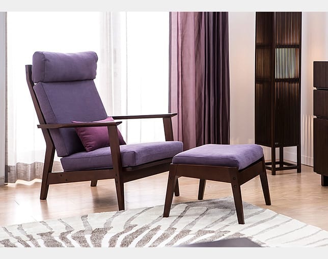 a.flat(エーフラット) Wood lounge chairの写真