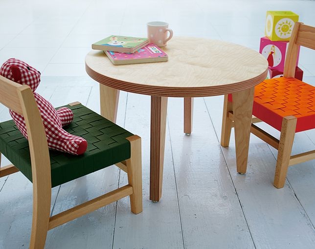 BAOBAB LAND(バオバブランド) Kids-Table paper wood(円形)の写真