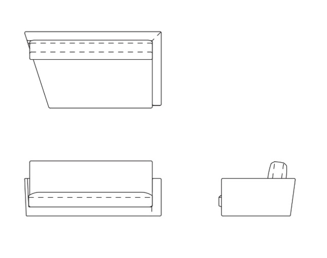 マルニ木工(maruni) ワンアームアングルソファ・左肘の写真