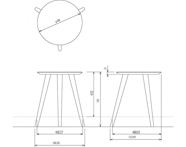 柏木工(KASHIWA) サイドテーブルの写真