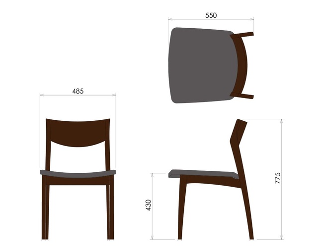 柏木工(KASHIWA) サイドチェアの写真