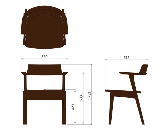 柏木工(KASHIWA) キャプテンチェアの写真