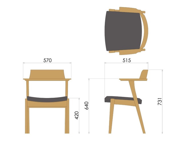 柏木工(KASHIWA) キャプテンチェアの写真