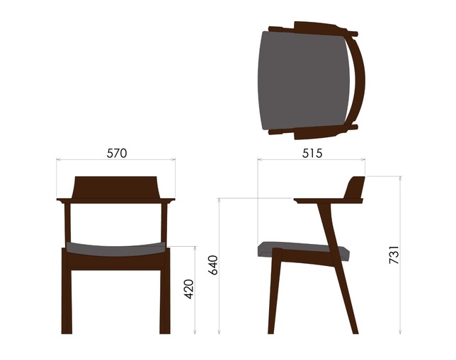 柏木工(KASHIWA) キャプテンチェアの写真