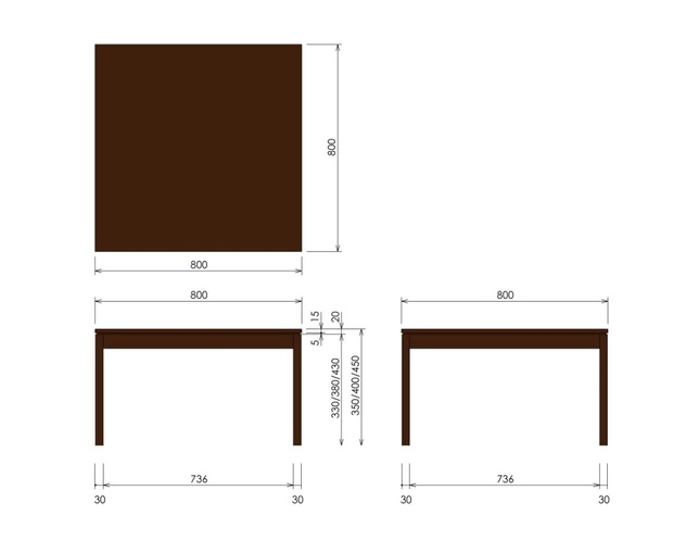 柏木工(KASHIWA) NLT リビングテーブルの写真
