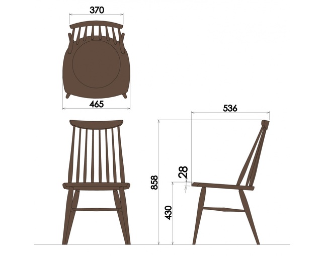 柏木工(KASHIWA) サイドチェアの写真
