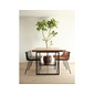 広松木工 ガラ スチールレッグテーブルの写真