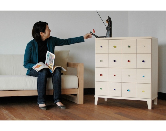志岐家具(シムススタイル/simms) KIDS CHEST 4×4 Soapのメイン写真