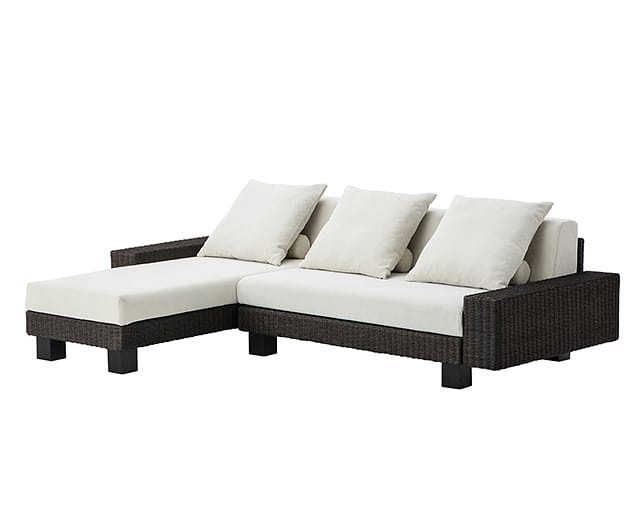 a.flat(エーフラット) KEI low sofa v01 couch set(rattan)の写真