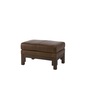 a.flat Leather sofa v02 ottomanの写真