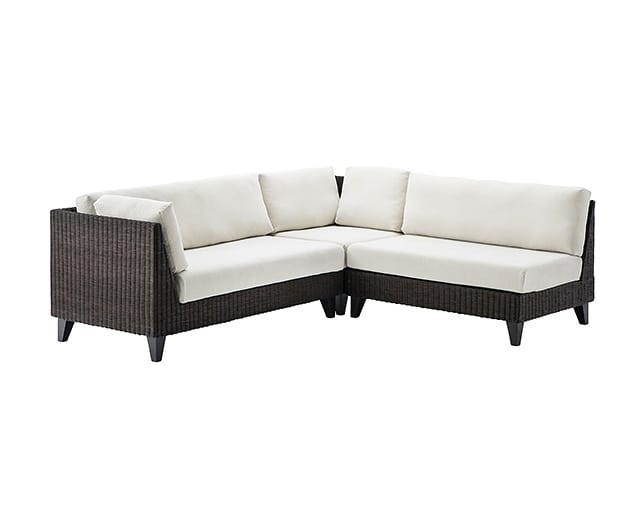 a.flat(エーフラット) RAN compact sofa v05 corner set (rattan)の写真