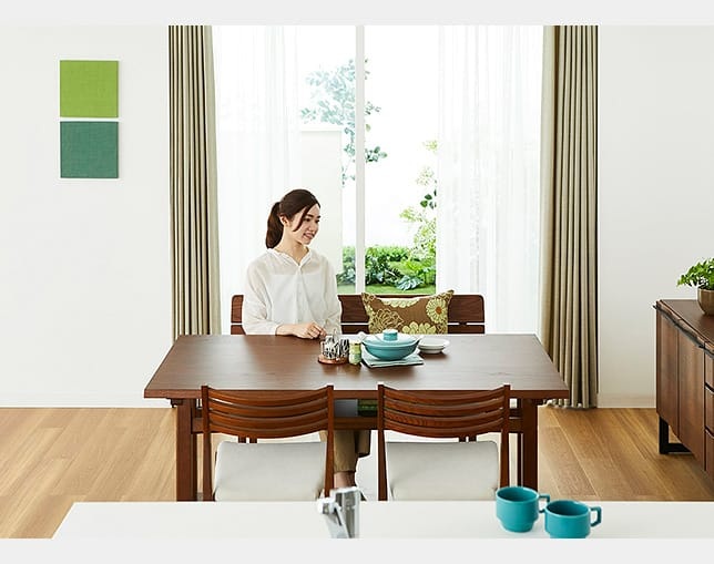 a.flat(エーフラット) MOKU low dining table (GB)の写真