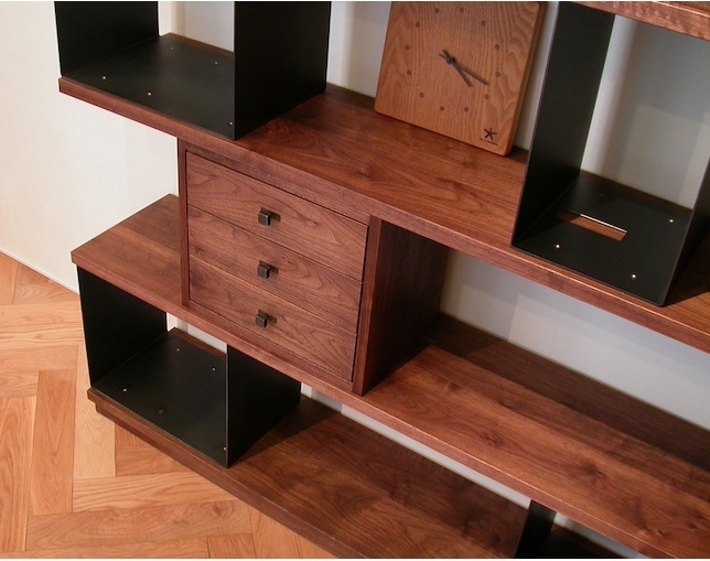 イヌイットファニチュア(inuit furniture) B-34 ウッド&スチールユニットシェルフの写真