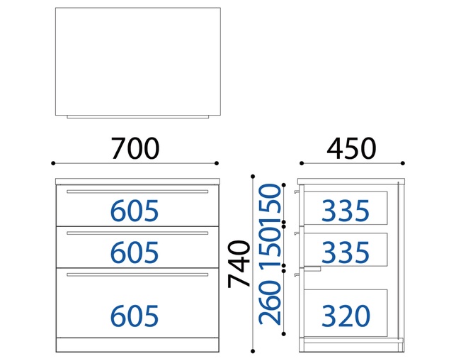 小島工芸 C1D-チェストウッディウェンジの写真