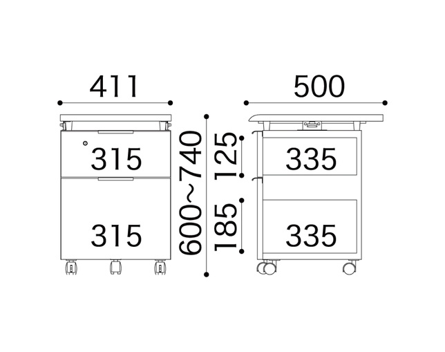 小島工芸 JD-ワゴンAウッディホワイトの写真