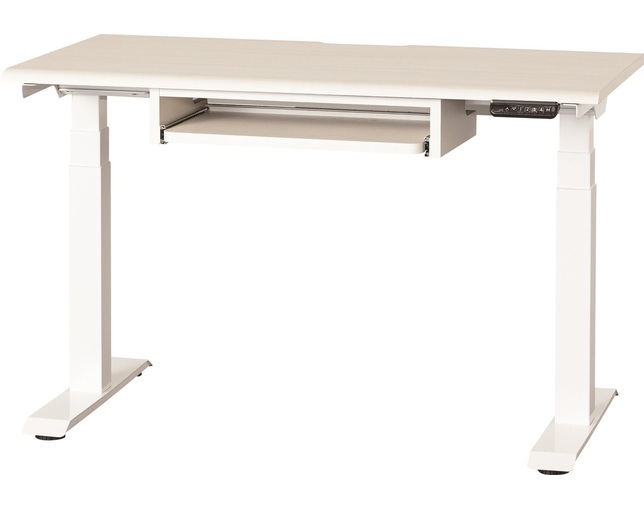 小島工芸 電動昇降デスク JDEA-120×60デスクホワイト　脚ホワイトの写真