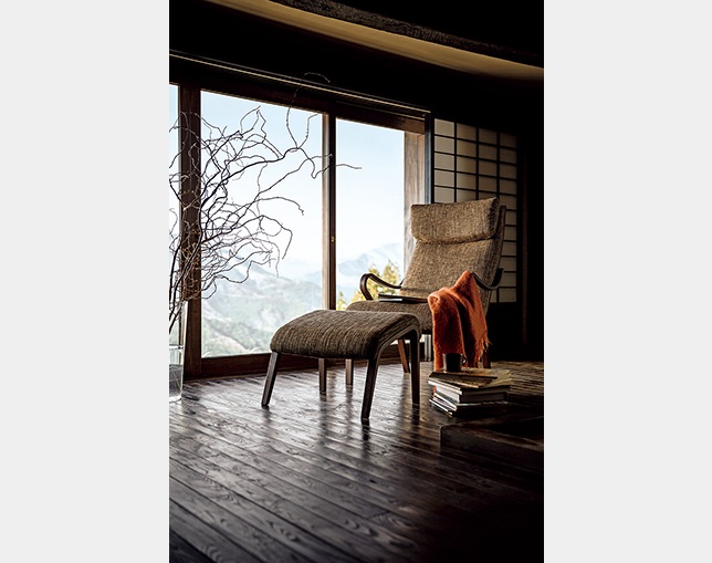 FUJI FURNITURE(フジファニチア) ラウンジチェア L08480Aの写真