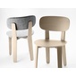 ALKI Triku Chair in oak - seat and back in oak / fabric / leatherの写真