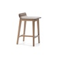 ALKI Low back stool - seat in fabric / leatherの写真