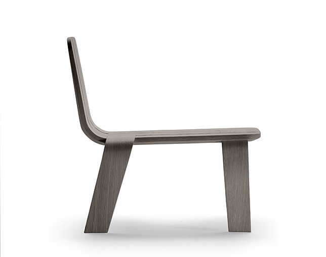 アルキ(ALKI) Lounge chair back and seat in woodのメイン写真