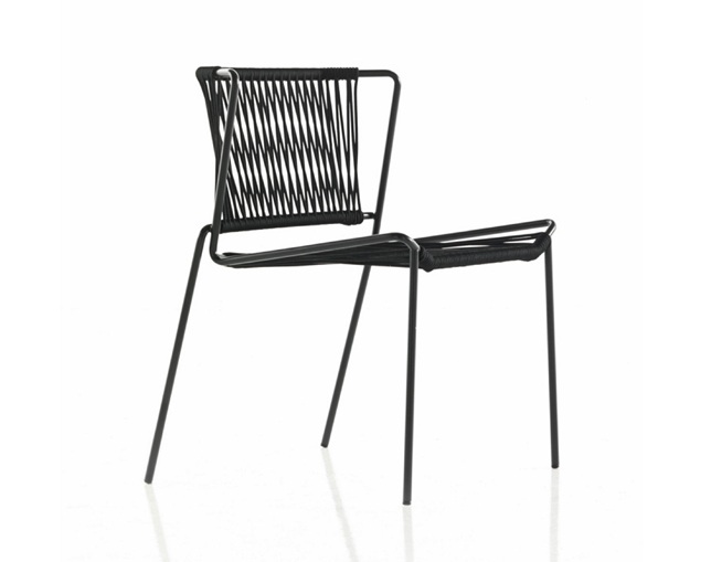 EXPORMIM(エクスポルミン) Hand-woven chair 'Out_Line' steel frameのメイン写真