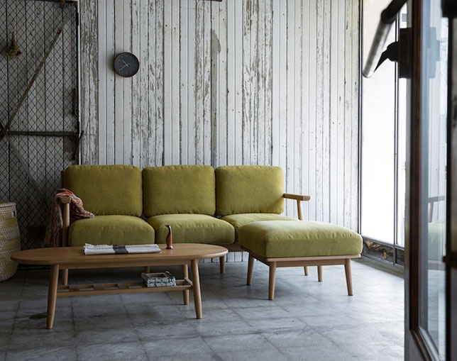SIEVE(シーヴ) half sofa ottomanの写真