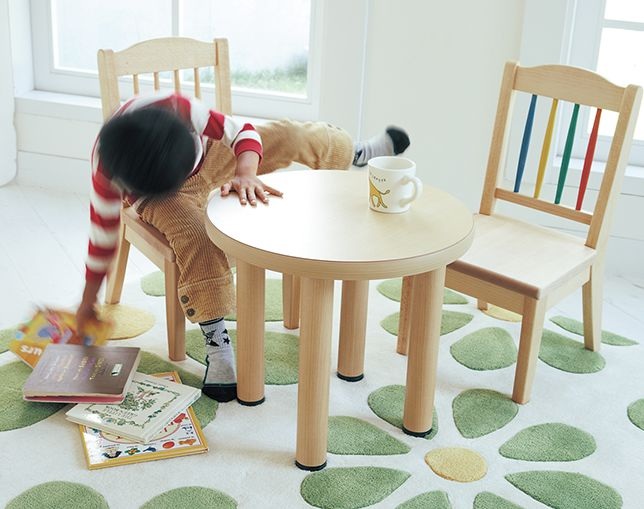 BAOBAB LAND(バオバブランド) Kids-Table メラミン化粧版(円形)の写真