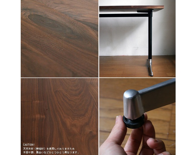 グリニッチ(greeniche) greeniche カフェテーブル (walnut) w1200×d700の写真