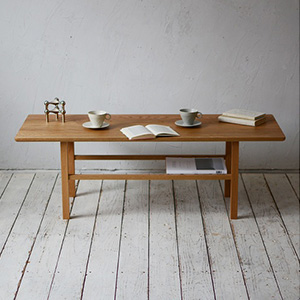 DH TEA TABLE シェルフ付 S / L(DH ティー テーブル シェルフ