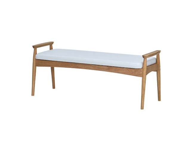 ISSEIKI(イッセイキ) SOUR-2 DINING BENCH 120 (WO-V-NA-WH)の写真