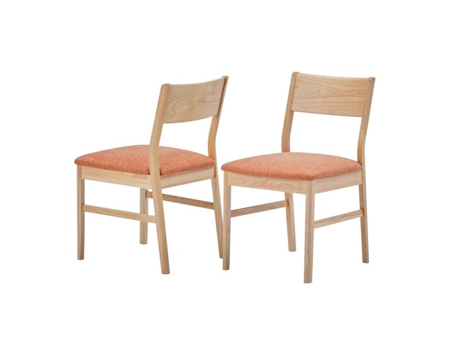 ISSEIKI(イッセイキ) 【SET】ERIS-2 DINING CHAIR LB-05 2脚SET (NA+OR)の写真