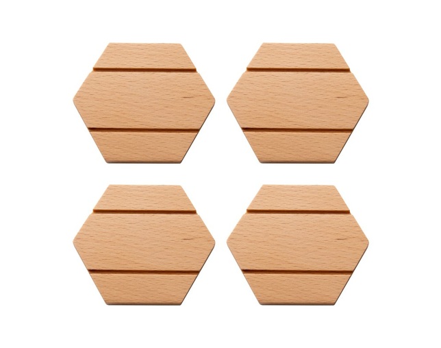 ISSEIKI(イッセイキ) 【SET】OGK ISSEIKI COASTER (BEECH) 4個SETの写真