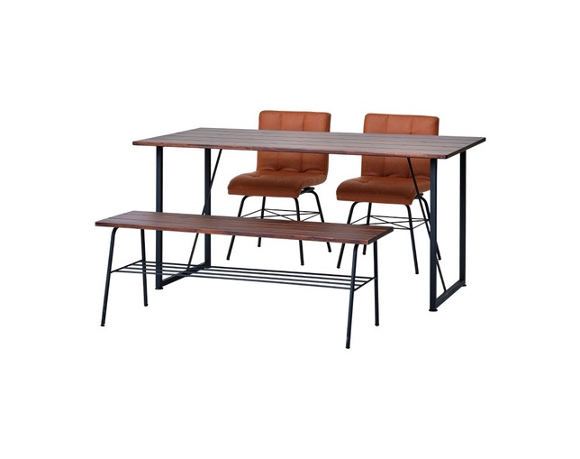 ISSEIKI(イッセイキ) 【SET】LITTLE DINING 4点SET (T+C2+B) (PVC-LBR)の写真