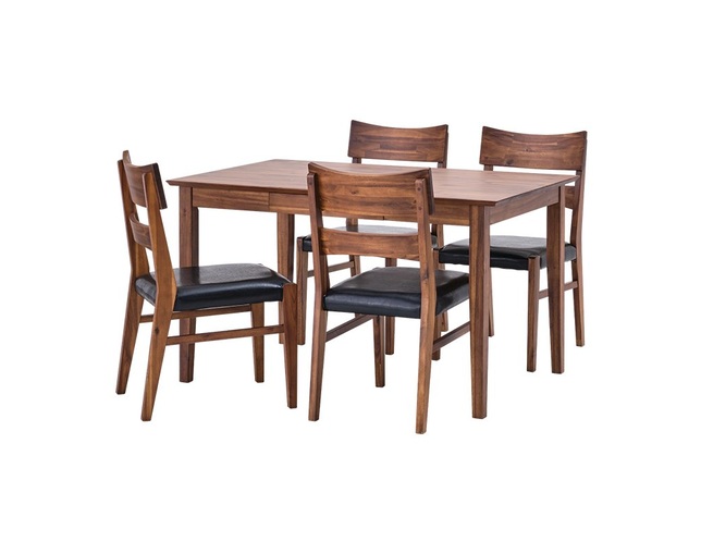 ISSEIKI(イッセイキ) 【SET】LITHIO DINING 5SET(TABLE120+CHAIRx4)の写真