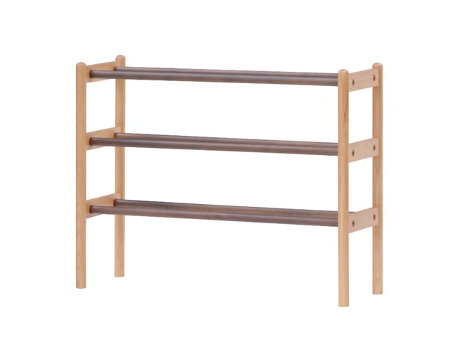 ISSEIKI(イッセイキ) DECORA SHOES RACK 70-3 (AL-NA-MBR)の写真