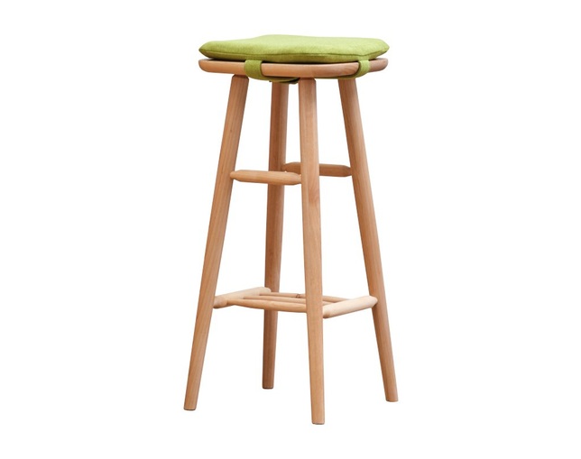 ISSEIKI(イッセイキ) 【SET】NORN-2 HIGH STOOL 32 (AL-NA-ITAZA)+CUSHION (MISS-81LGR)の写真