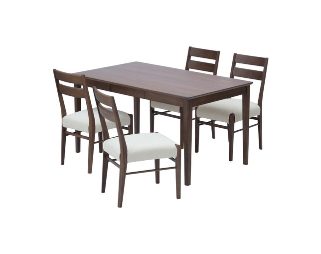 ISSEIKI(イッセイキ) 【SET】ERIS PLUS-4 DINING 5SET (DT+DCx4)(WN-V-MBR)(GR-BR-BE)の写真