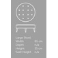 DESIGNERS GUILD BUTTON Large Stoolの写真