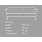 DESIGNERS GUILD BUTTON 2.5 Seat Sofa (Vintage)の写真