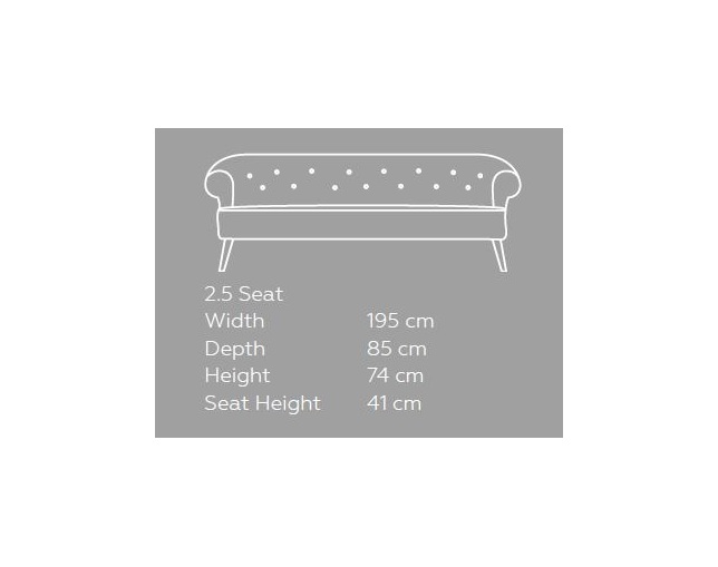 デザイナーズギルド(DESIGNERS GUILD) BUTTON 2.5 Seat Sofa (Vintage)の写真