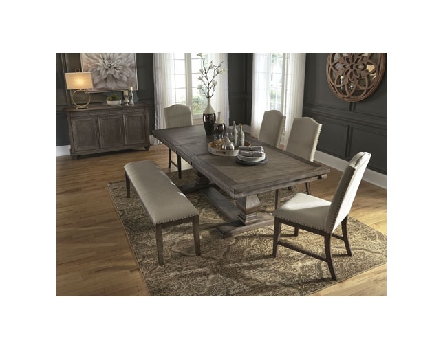 Ashley Furniture HomeStore(アシュレイ ファニチャー ホームストア) Johnelle Extension Dining Table(D776-55B/T)の写真