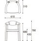 BRIDGE ARM CHAIRの写真