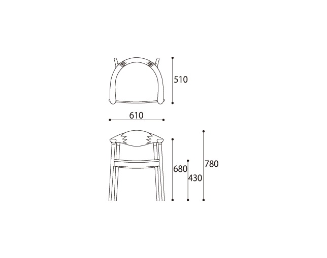 BRIDGE(ブリッジ) ARM CHAIRの写真