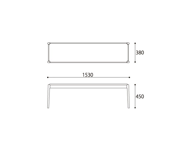 BRIDGE(ブリッジ) BENCH 150の写真