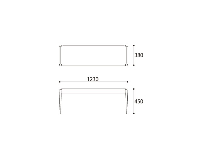 BRIDGE(ブリッジ) BENCH 120の写真