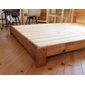 Rustic 木製ベッドフレームtypeBの写真