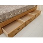 Rustic 収納付き木製ベッドの写真