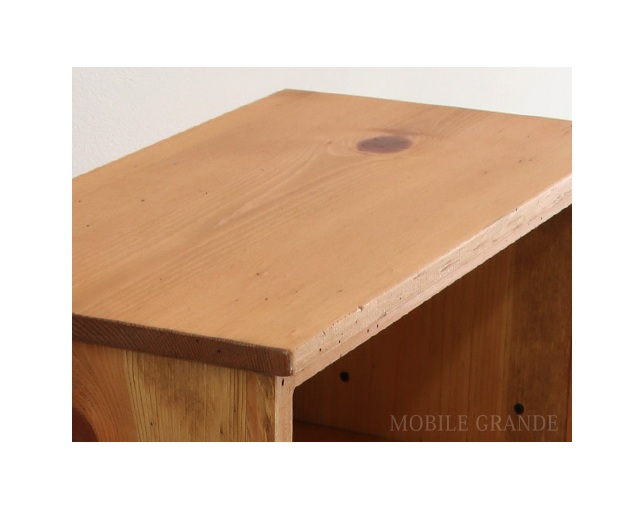 ラスティック(Rustic) 木製ブックシェルフの写真